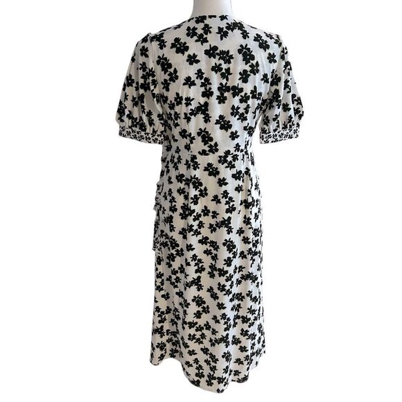 Love, Whit by Whitney Port Floral Wrap Midi Dress Size Medium NWT - Picture 7 of 8